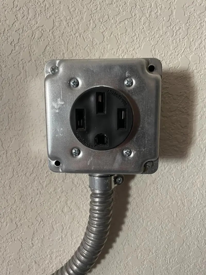 NEMA 14-50 outlet installed for Electrical Panel Upgrade in McFarland