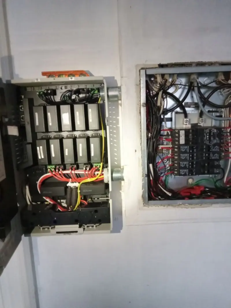 Electrical panel upgrade completed for Security Camera Wiring in McFarland